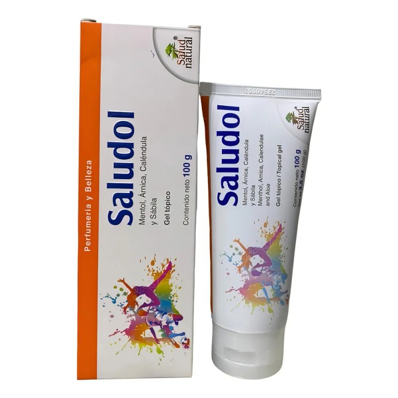 Saludol Gel con Mentol, Árnica, Caléndula y Sábila, Alivia Tensión