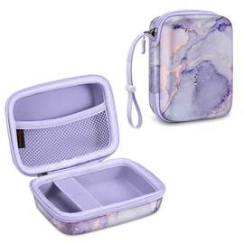 Fintie Kids Camera Case Compatible with Goopow/Seckton/Dylanto/Mgaolo/Masterbee/CIMELR/Desuccus Kids Digital Camera Toys, Children Carrying Bag, Birthday Festival Gift, Lilac Marble