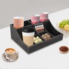 ILWorkTLs 9-Compartment Wooden Coffee Organizer,Countertop Coffee Condiment Caddy for Break