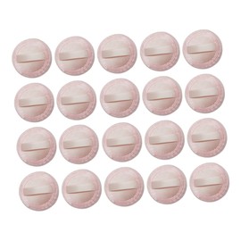 Vaguelly 20PCS Soft Cotton Makeup Puff Ribbon for Girl's Dry Powder Application Soft Face Cosmetics Pad for Women for Loose Powder and Foundation