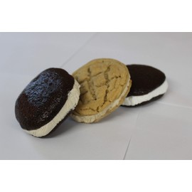 AmishTastes Bird-in-Hand Homemade Whoopie Pies, Chocolate Peanut Butter Lovers, Favorite Amish Food (Pack of 6)