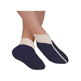 wobera Angora Wide Entry Foot Warmer for Pressure Sensitive Feet (Size: 44-47, Navy)