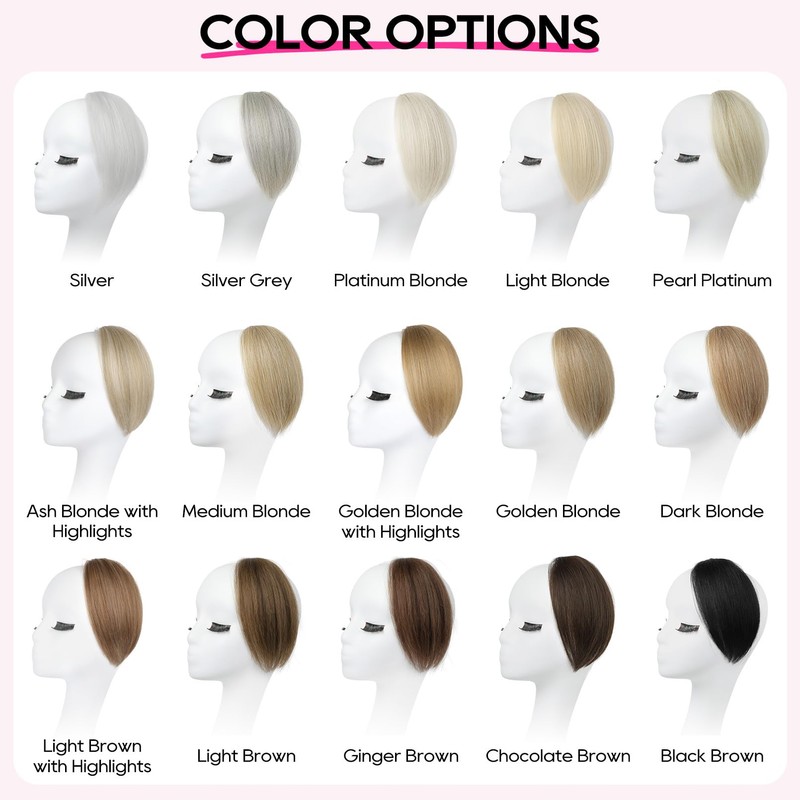 REECHO Clip in Hair Volumizer, 2PCS 8 inch Short Thick