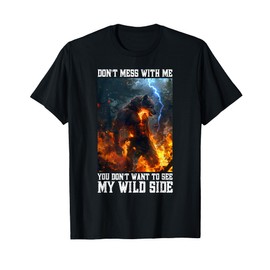 Cringy Werewolf Warning Wolf Meme Cringe Alpha Wolf T-Shirt