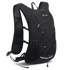 Clakllie Lightweight Hydration Backpack Mens Running Backpack Hiking Backpack for Women with Water Bladder Water Pack,OT2401-Black