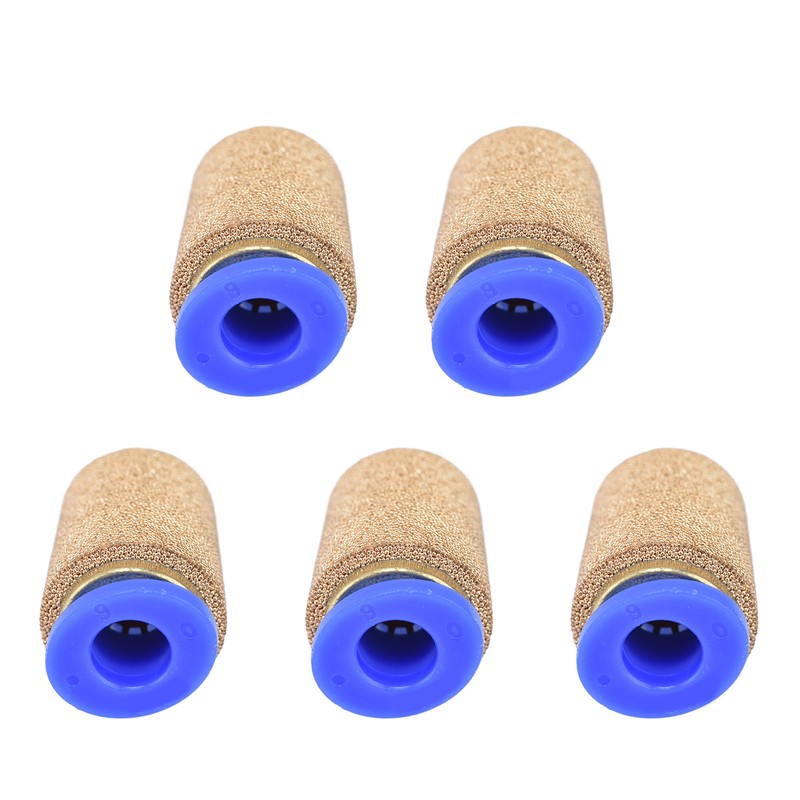 5Pcs Air Pneumatic Mufflers Exhaust Mute Silencer Noise Filter Reducer