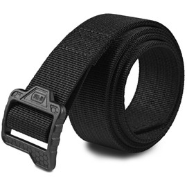 M-Tac Nylon Tactical Belt with Plastic Buckle, Black Hexagon