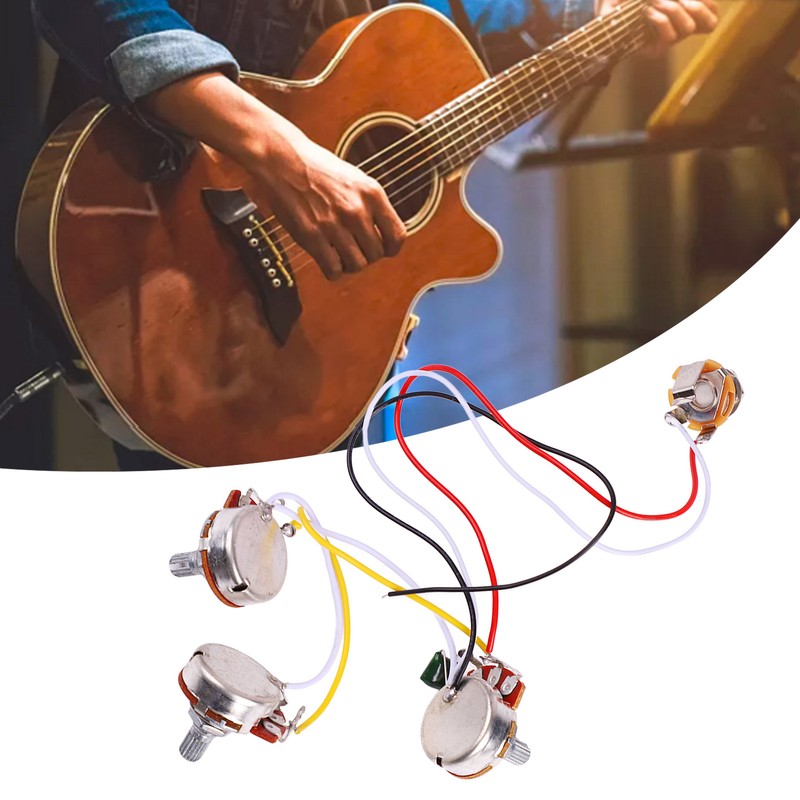 Guitar Potentiometer Kit Jazz Bass Wiring Harness 1 Volume 2