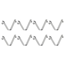 QUARKZMAN Pack of 8 Double Knob Kayak Paddle Spring Clip 6 x 8.5 x 49 mm 65Mn Spring Steel V-shaped Solid Kayak Paddle Push Snap Clips for Tents Kayak Paddle Tent Pole