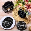 Housewarming Gifts for Home Decoration Wooden Heart Coasters for Drinks