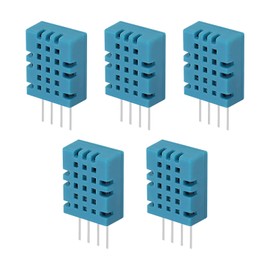 Micro Traders 5pcs D-HT11 Sensors 16x12.6x6mm D-HT11 Temperature Humidity Sensor for 5V 3.3V Microcontrollers Compatible with A-rduino Electronic Module