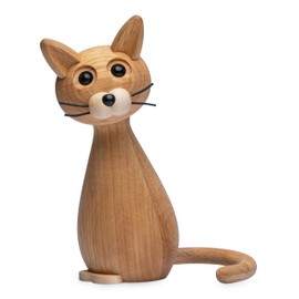 Spring Copenhagen Unique Wooden Toy Cat Brave | Curious, Fearless, Window Sill Decoration