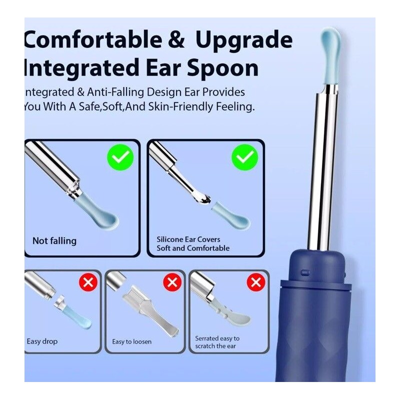 JEGOAT Ear Wax Removal EarWax Removal Tool with 1296P HD