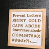 Gold Letters for Letter Board Letters Only, 3/4 inch Message