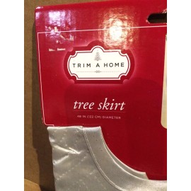 48" Diameter Silver Tree Skirt By Trim A Home New NOS