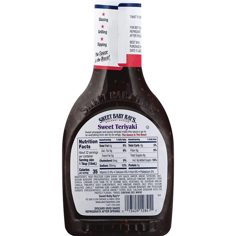 Sweet Baby Ray's Sweet Teriyaki Sauce and Marinade (16 Fl