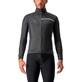 Castelli Cycling Squadra Stretch Jacket for Road and Gravel Biking I Cycling - Light Black/Dark Gray - Medium