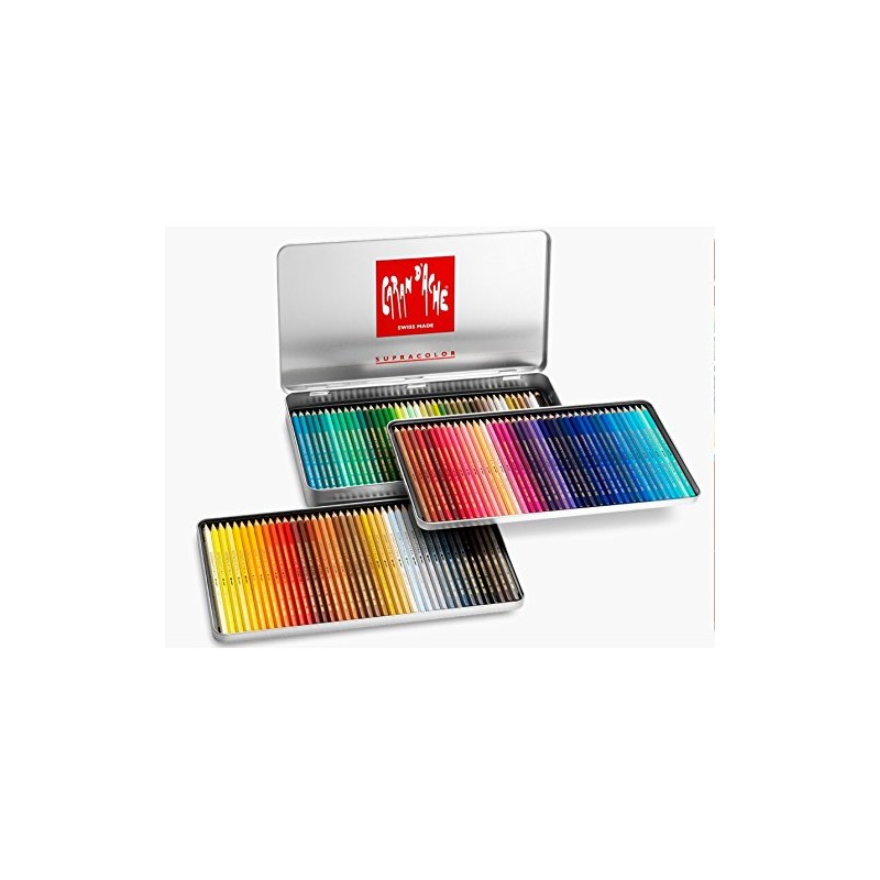 Caran Dache Set Of 18 Supracolor Soft Aquarelle Water Soluble