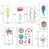 CARGEN 30 Sheets Yoga Temporary Tattoo Set Lycoris Radiata Shabby