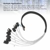MCIO 8i to 8xSATA3.0 Cable 19.7 Inch Silver Plated OFC