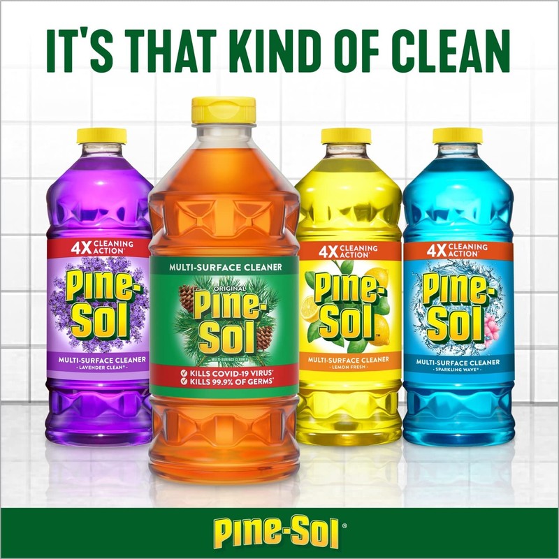 Pine-Sol All Purpose Multi-Surface Cleaner, Original Pine, 60 Ounces Each