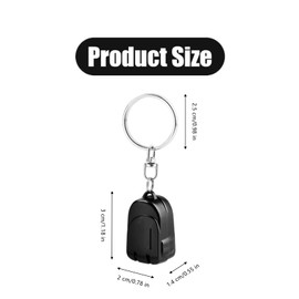 1 Pcs Travel Nail Clippers Portable Stainless Steel Folding Mini Nail Clippers Keychain for Outdoor Travel, Black