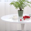 WingCanto 52 Inch Round Clear Table Cover Protector PVC Plastic