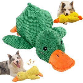 Mellow Dog Calming Duck, The Mellow Dog Duck, Calming Duck Dog Toy, The Mellow Dog Calming Pillow, The Mellow Dog Calming Duck Dog Toy, Dog Duck Toy with Quacking Sound For Indoor Dog (green-1)