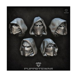 Puppetswar Green Stuff World for Models & Miniatures Rangers Heads S209