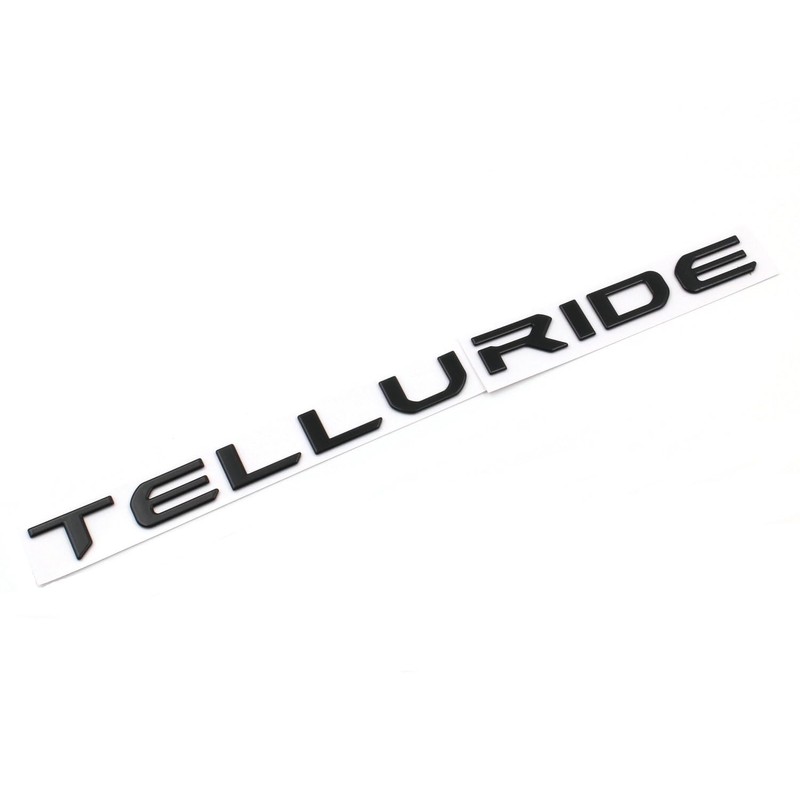 Gloss Black Telluride Rear Tailgate Emblem Letter Fit 2022-2024 Telluride