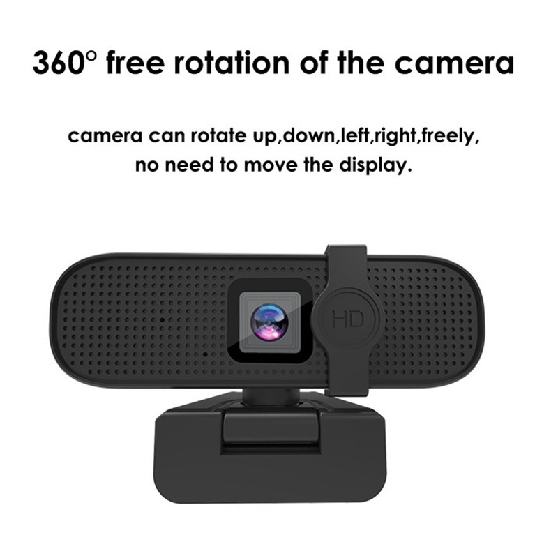 USB Computer Web Camera with Cover Autofocus 4K Plug and