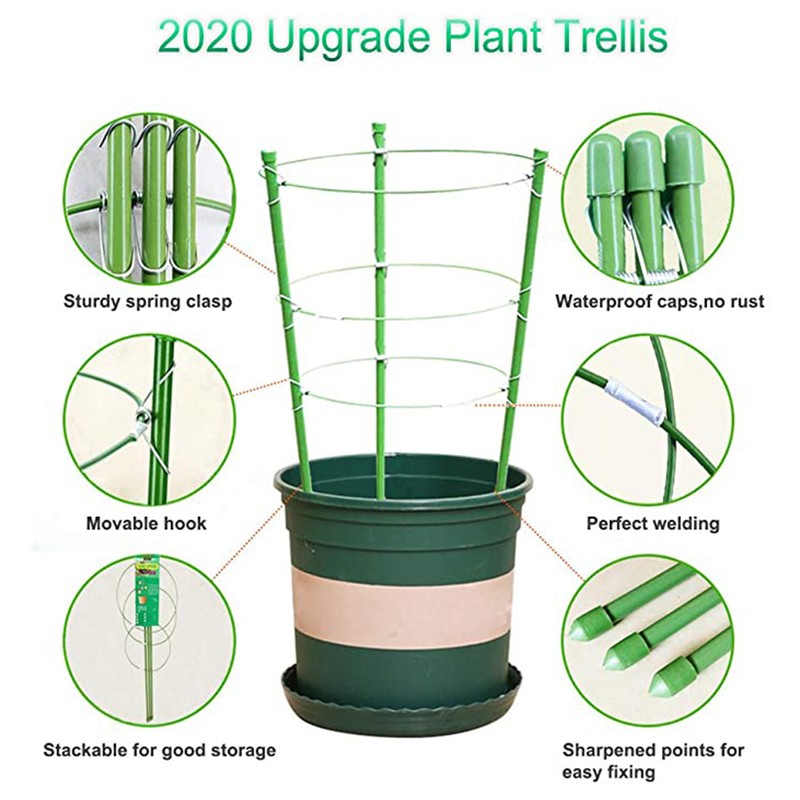 4 Pack Climbing Plant Support Cage Garden Trellis Flowers Tomato