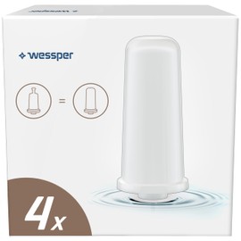 Wessper Water Filter Cartridges for Coffee Machines, Water Filter Coffee Machines, Filter Cartridges Compatible with Sage Barista Touch Express SES880, SES875 - Pack of 4
