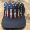 White Keruaso God Bless America Mesh Adjustable Hat Red/White/Blue