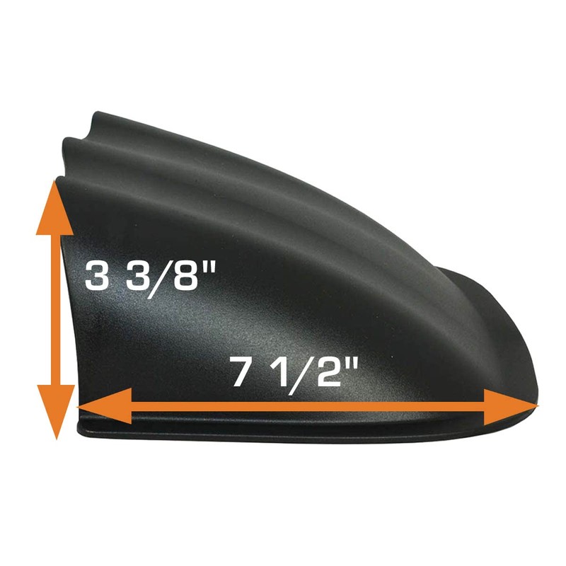 GlowShift Universal Black Triple Gauge Console Dashboard Pod with Dome