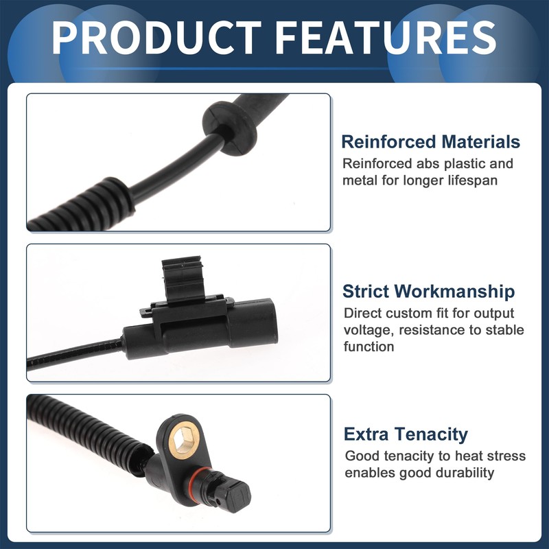 INFINAUTO ABS Wheel Speed Sensor Rear Left Right ABS Sensor