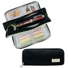 Wrapables Large Capacity Pencil Case, 3 Compartment Pencil Pouch -