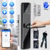 Fingerprint Smart Lock with 2 Lever Handle Set, App Control,