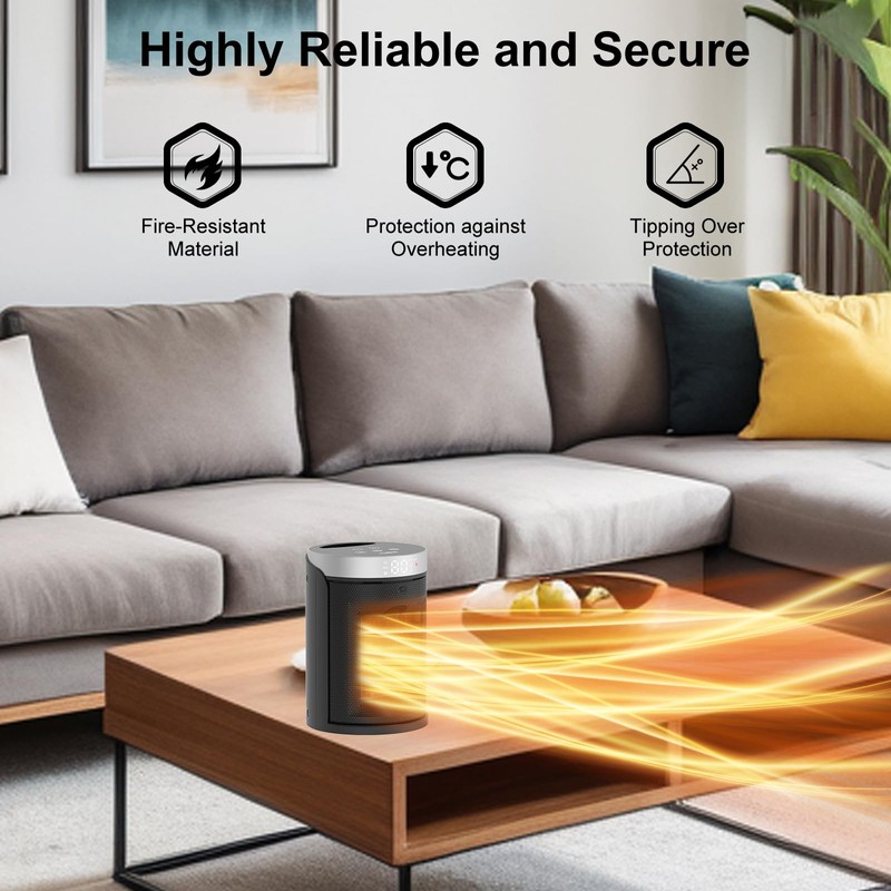 Space Heater, AUBKN Small Portable Electric Heaters for Indoor Use