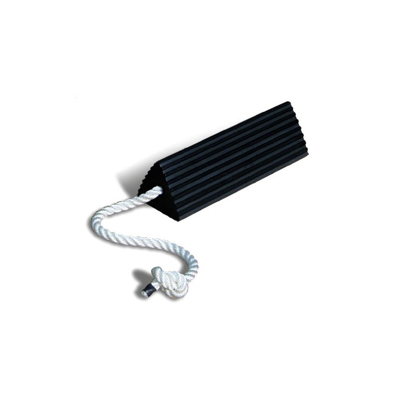 Roadblock RC5521-S Rubber Triangular Wheel Chock, Black, 21" Length, 5"