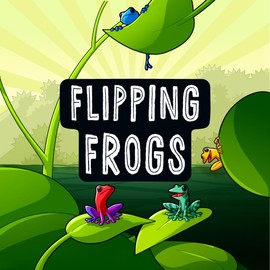 HUCH! Flipping Frogs Family Game from 8 Years Strategic Board Game for 2-4 Players Exciting Mechanics with Frog and Snake Plates 20 Minutes Playing Time