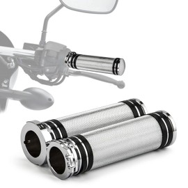 Motorcycle 1" Inch Hand Grips 25mm Handlebar Grips Universal for Sportster Fatboy Dyna Softail VRod Cafer Chopper Bobber Custom Touring Road King Electra Glide Street Bob Night Train XL XR Chrome