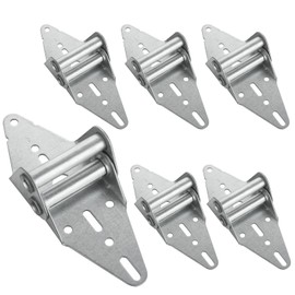 6 Pack Garage Door Hinges Heavy Duty 16'x7' or 18'x7' Steel Garage Door Hardware Kit with Galvanized Finish Garage Door Accessories for Residential/Light Commercial Garage Door Replacement Parts