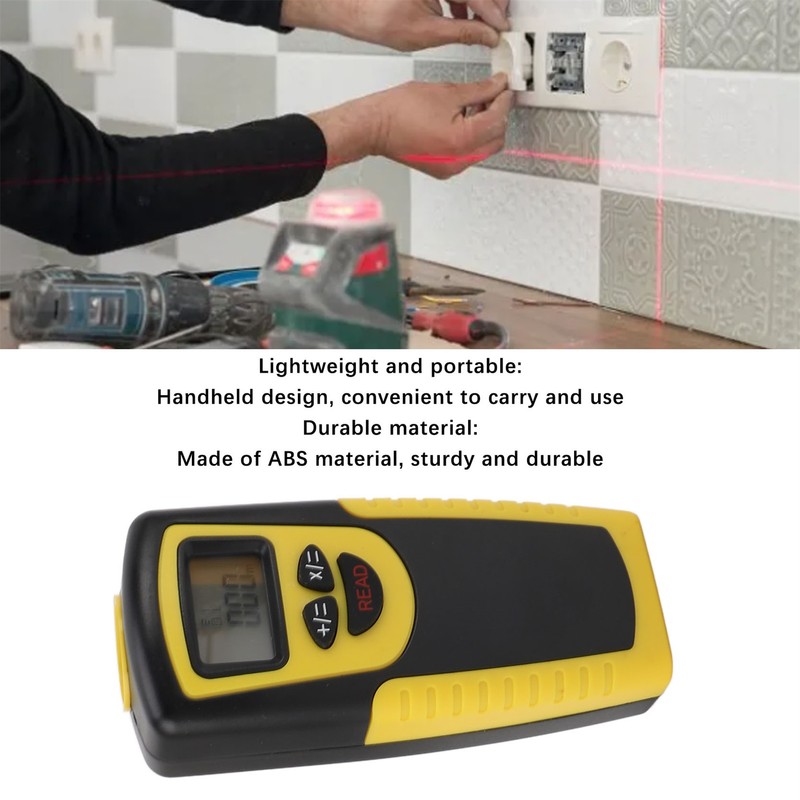 Land Surveying Equipment 0.01m Resolution 18m Range Handheld Ultrasonic Distance