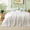 Bedsure Cooling Cotton Waffle Queen Size Blanket - Lightweight Breathable