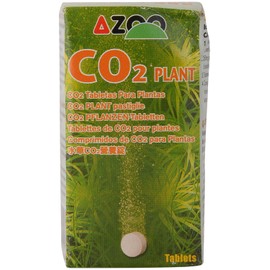 Azoo CO2 Plant Tablet - 30 Tablets, 250mg Each, 138mg/l CO2, Small Aquariums