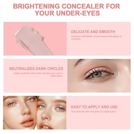 Under Eye Brightener Concealer Eye Concealer for Dark Circles, Colour-Correcting Eye Brightener Full Coverage Concealer Under Eye Concealer For Reducing Appearance Of Dark Circles