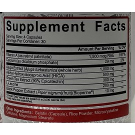 5% Nutrition BIGGER BY THE DAY 120 capsules - MUSCLE BUILDER