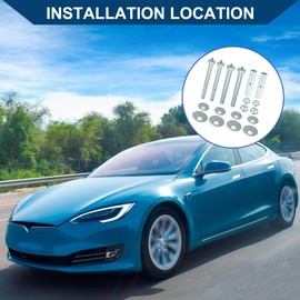 Hihaha K100128 Alignment Camber Caster Castor Adjusting Bolt Kit for Toyota Tacoma 4WD 2005-2014 / Car/Metal / 2 Set Silver Tone