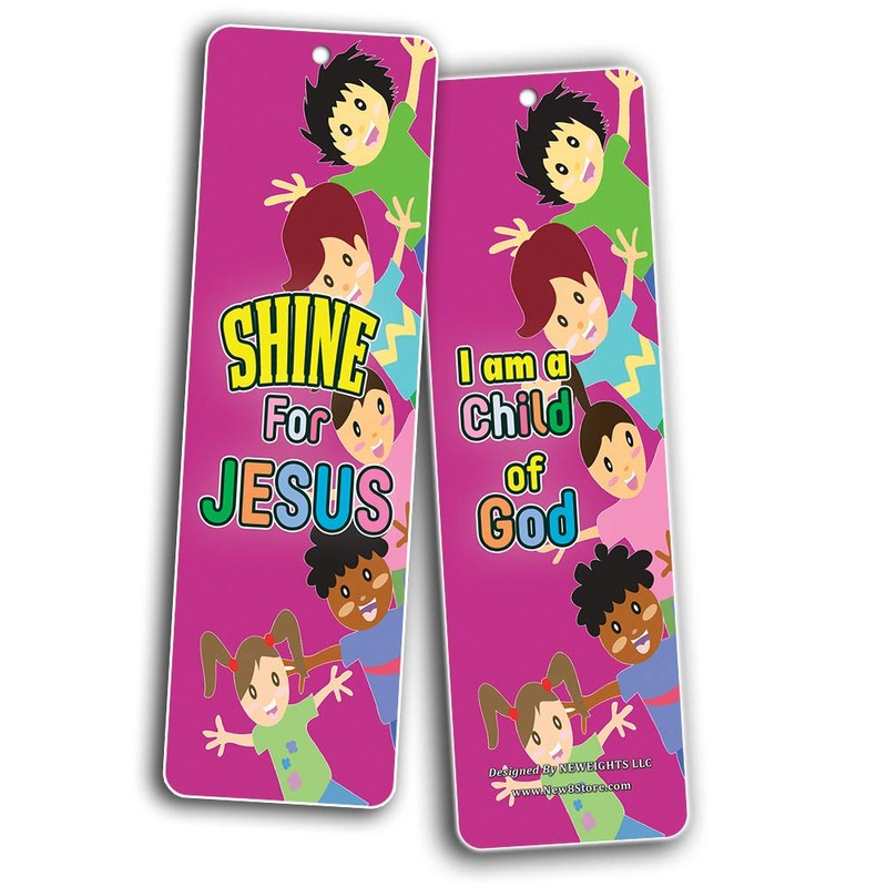 NewEights What Would Jesus Do WWJD Christian Bookmarks for Kids